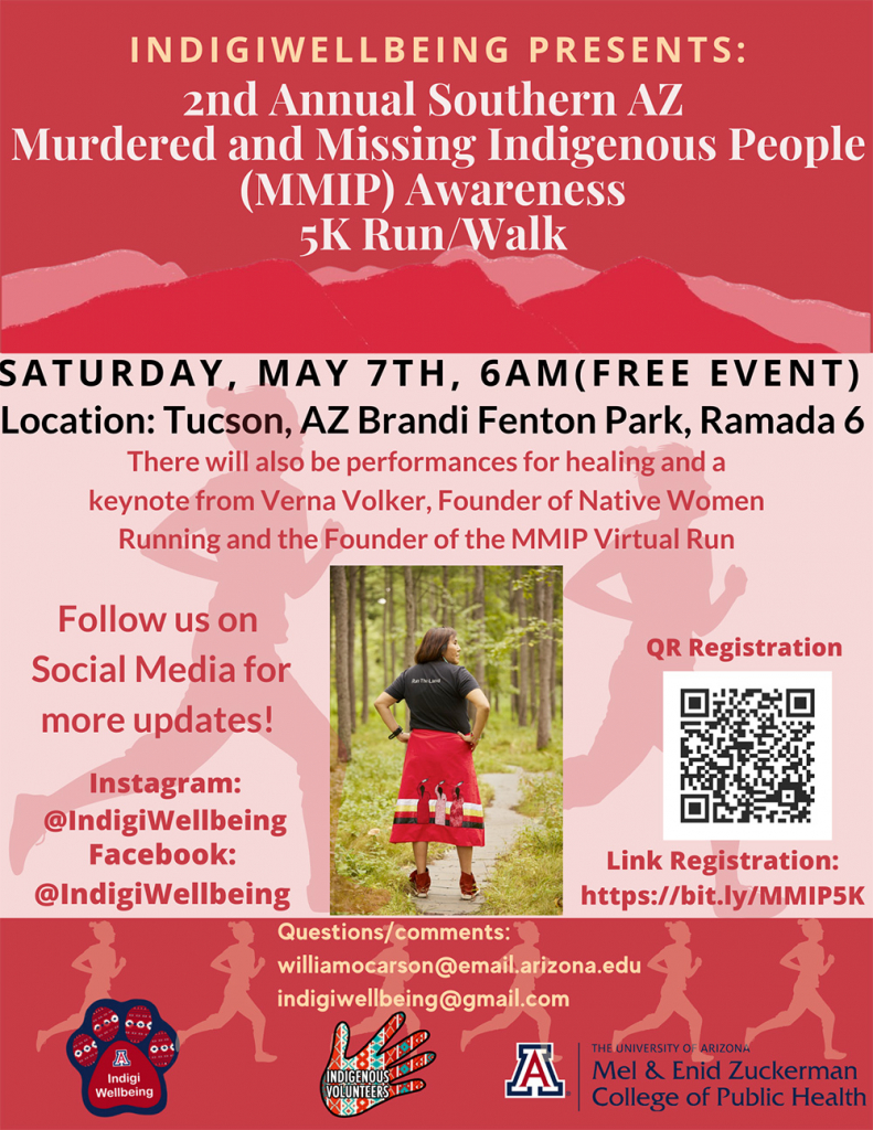  Flyer for 2nd Annual Murdered and Missing Indigenous People Awareness 5K Run