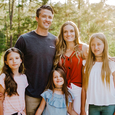 Ryan Sitton, MPH with his wife and three daughters