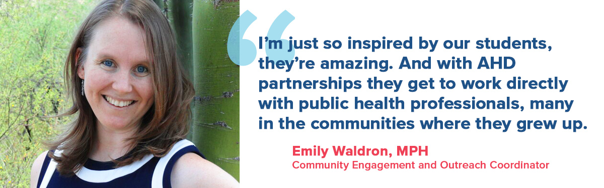 Pull quote from Emily Waldron