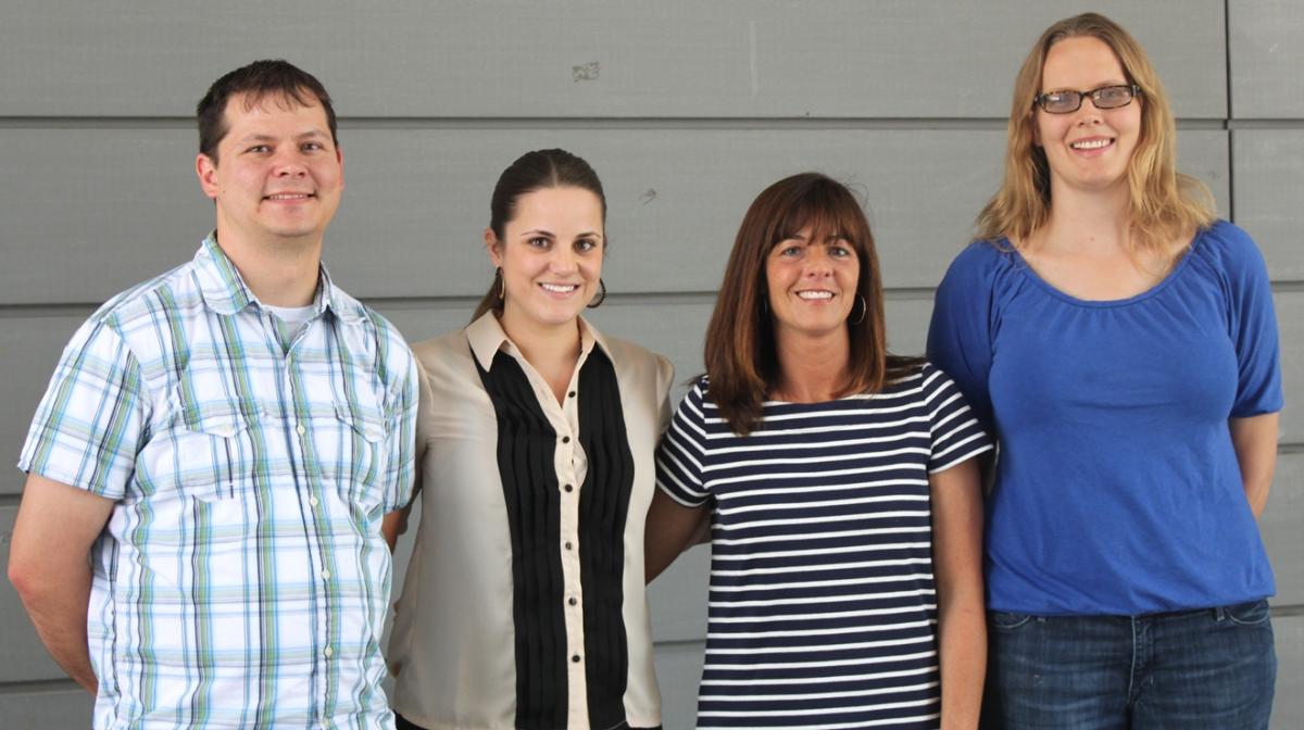 Vaccine Research Team (L to R) Steve Haenchen, Heidi Pottinger, Elizabeth Jacobs, Kacey Ernst.