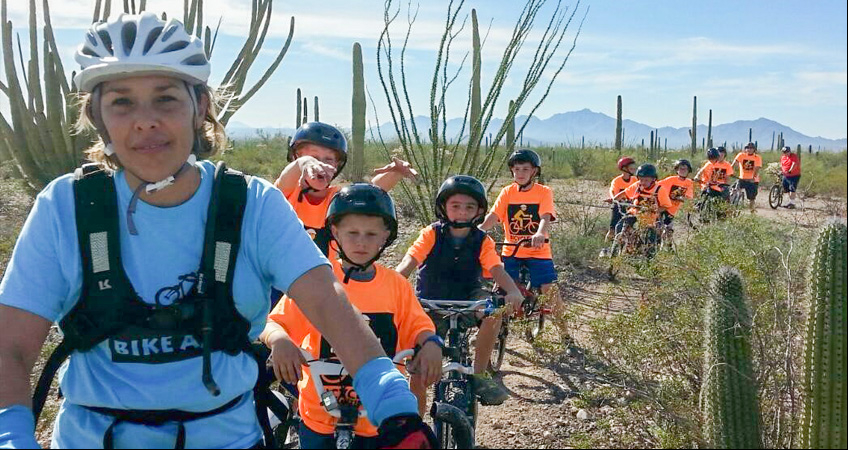 Cub Scout ride at Organ Pipe Cactus National Monument. (Photo courtesy of Bike Ajo)